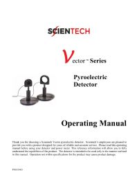 10354O Vector Pyroelectric Operating Manual