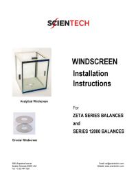 Windscreen Installation Instructions