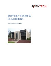 Supplier Terms & Conditions